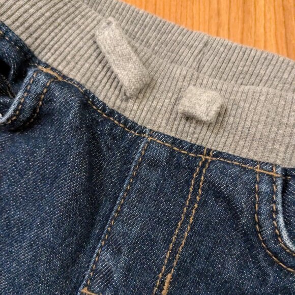Boys 18-24 Months The Children's Place Pull On Elastic Waist Drawstring Jeans - Picture 2 of 4